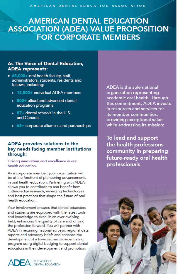 ADEA Value Proposition for Corporate Members