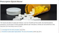 ADA Opioid Abuse Information