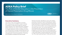 ADEA Policy Brief: Opioids
