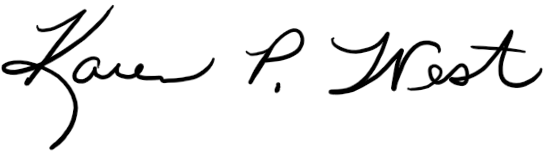 Dr. West Signature